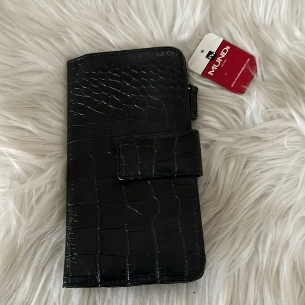 Mundi | Crocodile Tab Wallet NWT